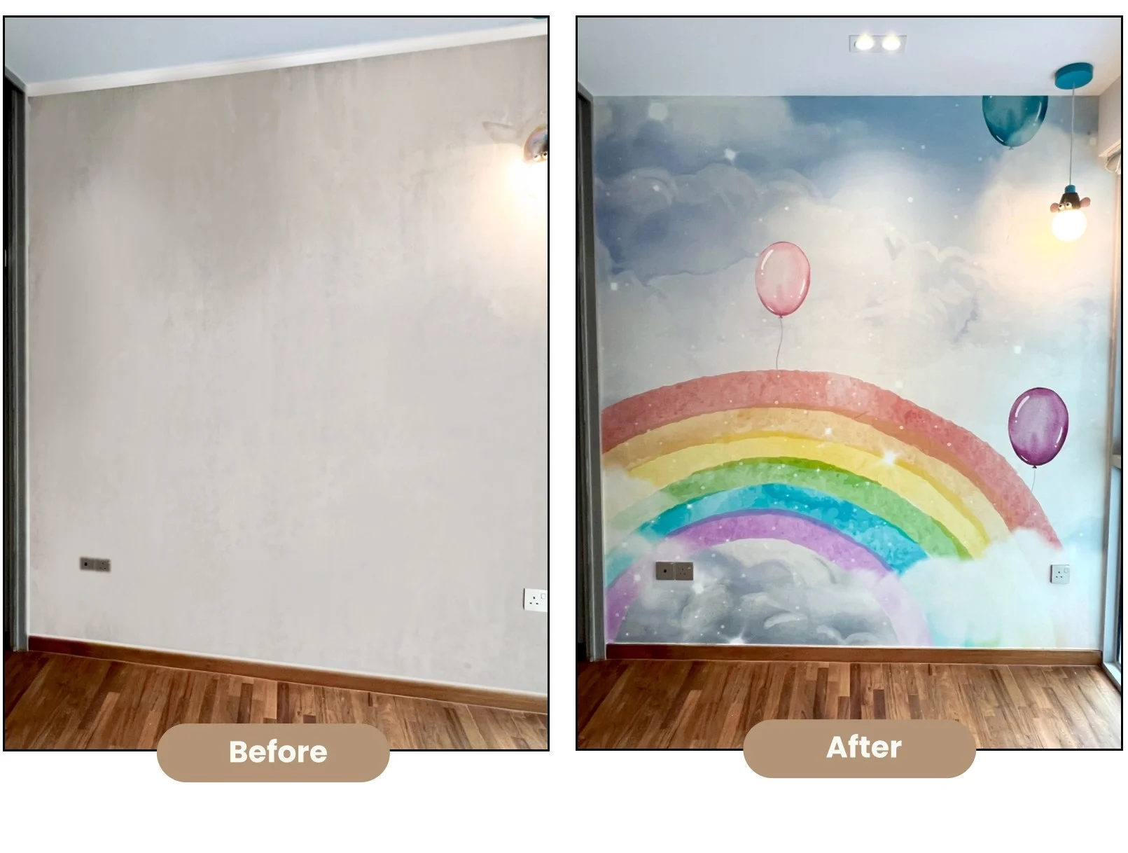 Colourful Kids Area Wallpaper Makeover